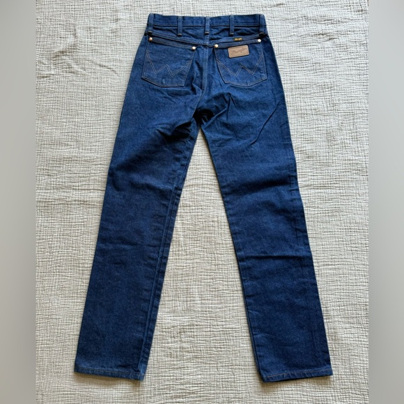 NWOT Wrangler Cowboy Cut Rigid Indigo Jeans (2 pair) sz 30/33 - Picture 4 of 8